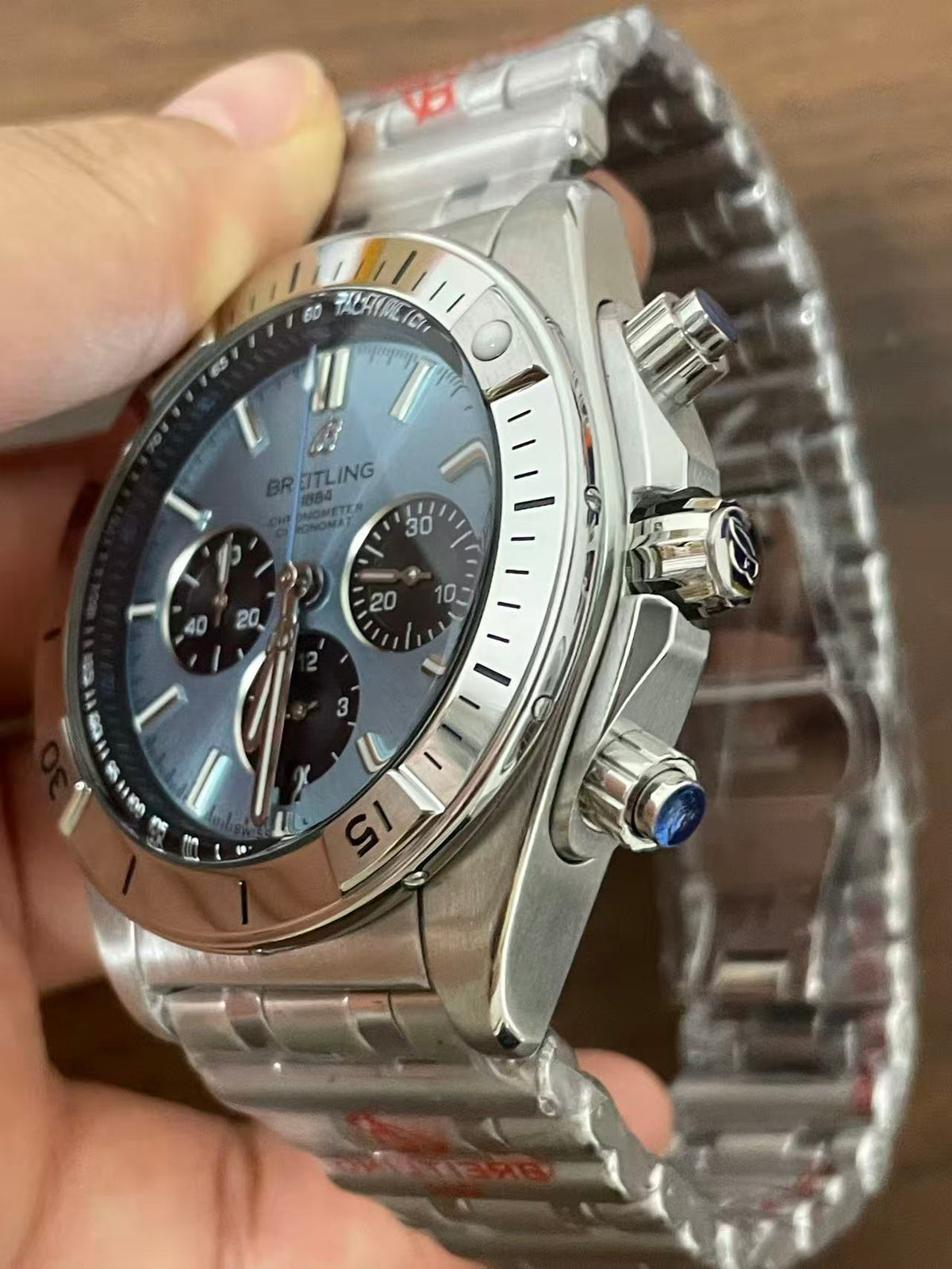 Replica CHRONOMAT Stainless Steel Quartz Movement Watch 46mm