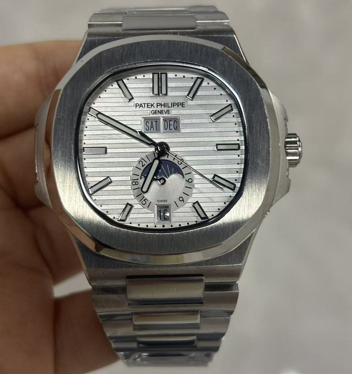 Replica 5726/1A-010 Stainless Steel Automatic Mechanical Watch 40mm