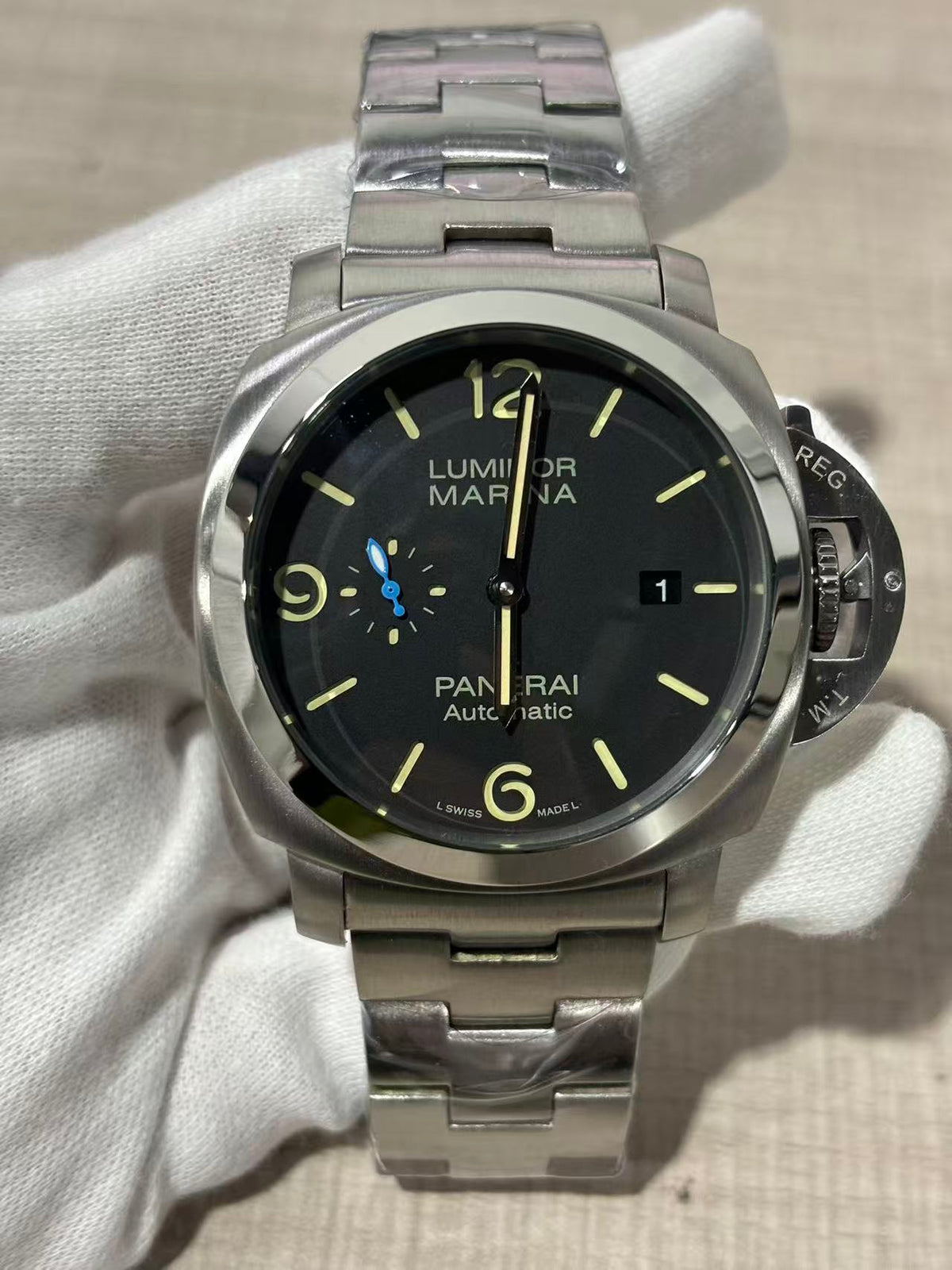 Replica LUMINOR 904L Stainless Steel Automatic Mechanical Watch Mens Watches 46mm