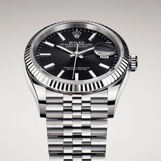 Automatic Watch for Men Replica DateJust Gold Black Dial 40mm R061202