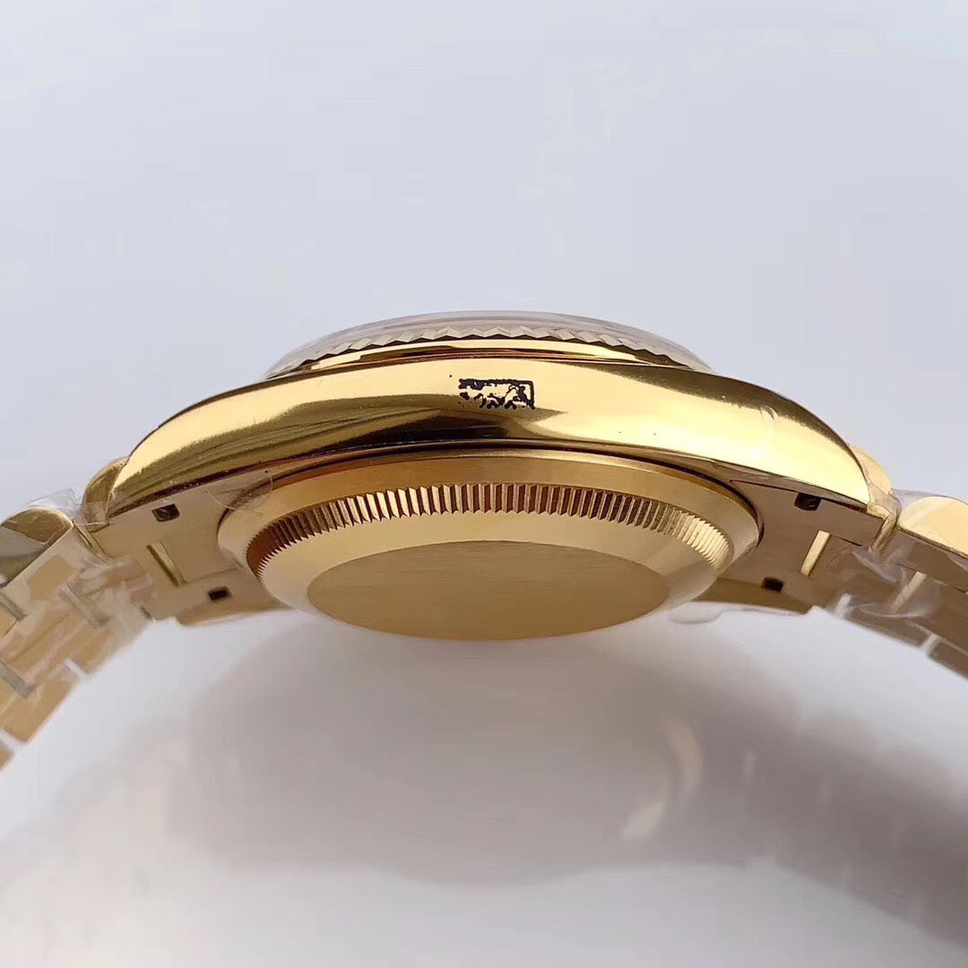 40mm Automatic Watch Replica Daydate Gold Green 061310