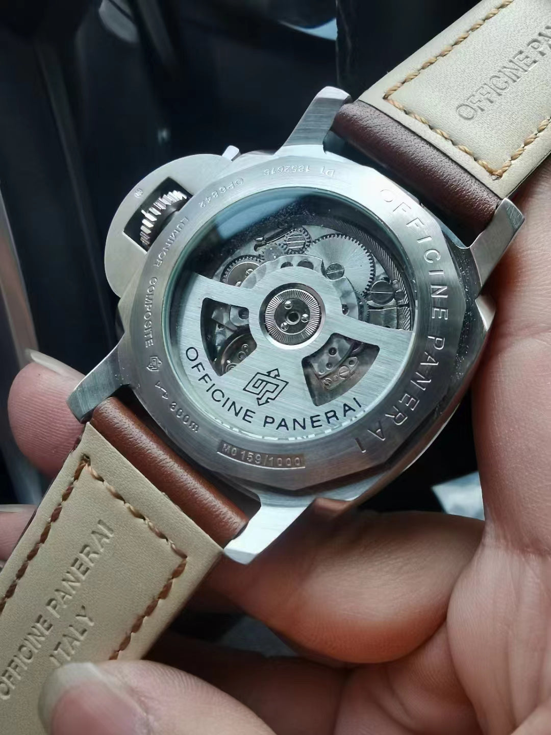 904l Stainless Steel Automatic Mechanical Watch Leather Strap 44MM Mens Watches
