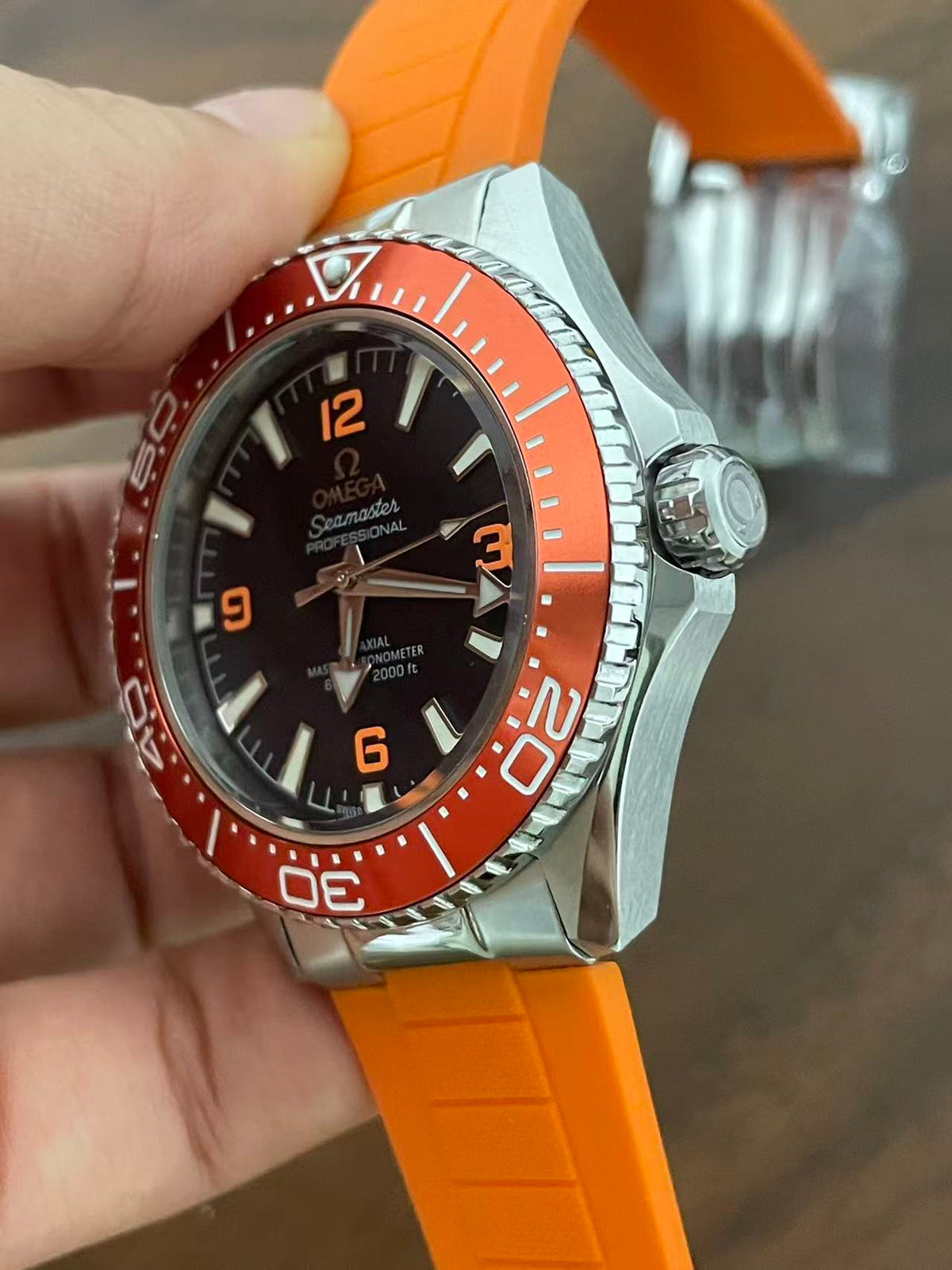 Replica Seamaster 600M Rubber Strap Automatic Mechanical Mens Watches 42MM-1