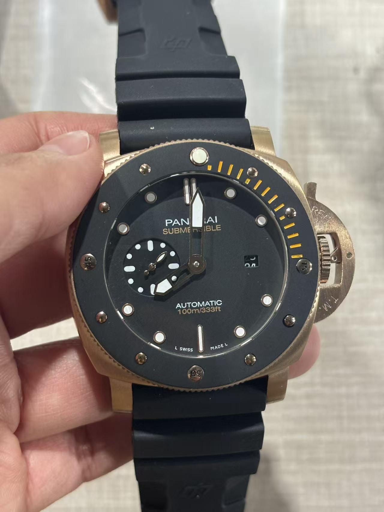 Replica SUBMERSIBLE 904L Stainless Steel Automatic Mechanical Watch Mens Watches 47MM