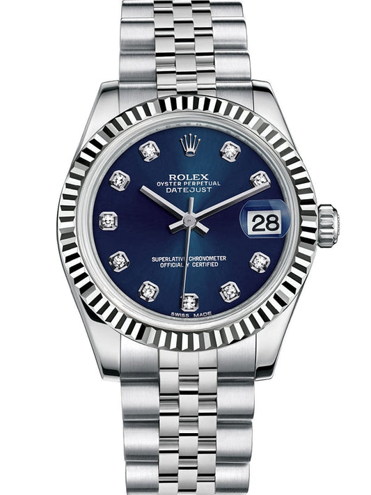 Automatic 31mm Women Watch Replica Datejust Silver Belt 061306