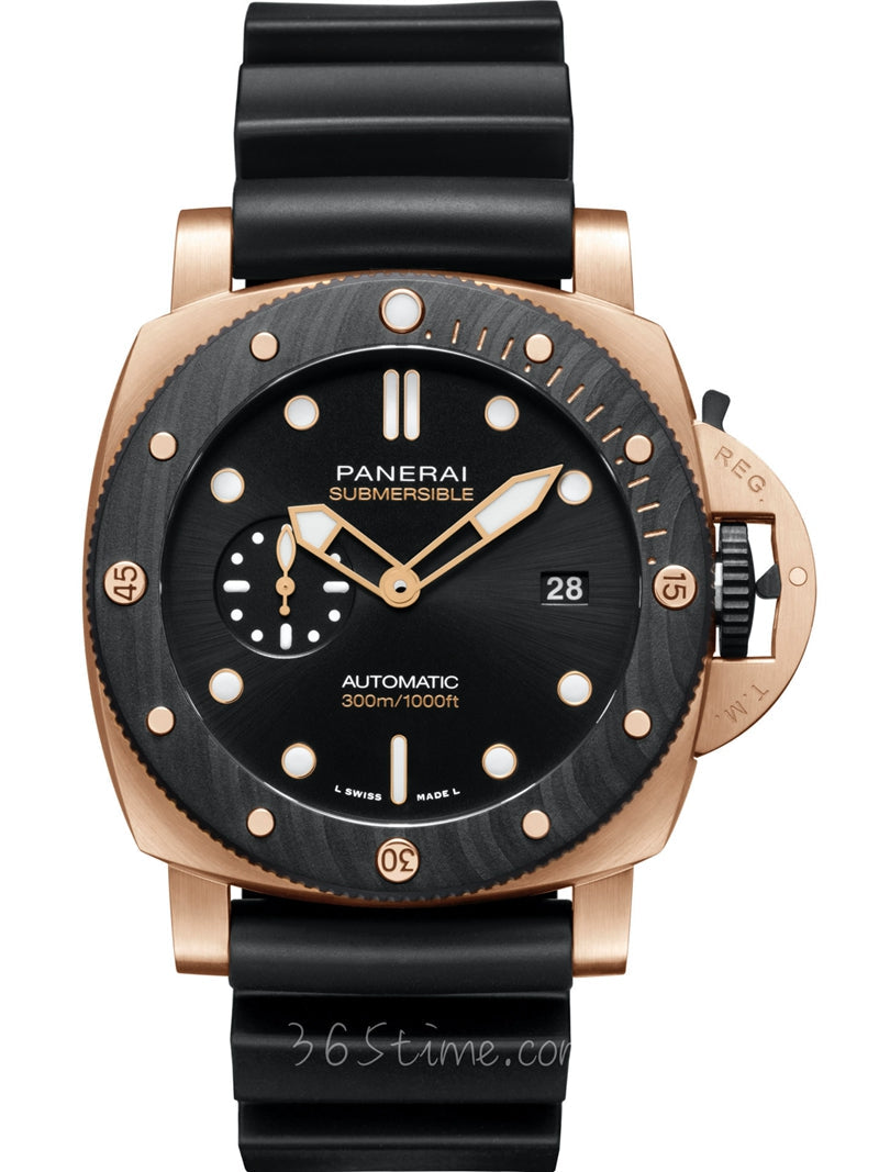 904l Stainless Steel Automatic Mechanical Watch Rrubber Strap Mens Watches 47MM