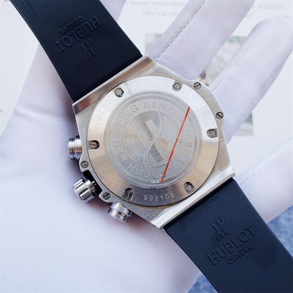 Luxury VK Quartz Movement Watch for Men Chronograph Wristwatch Stainless Steel Leather Strap
