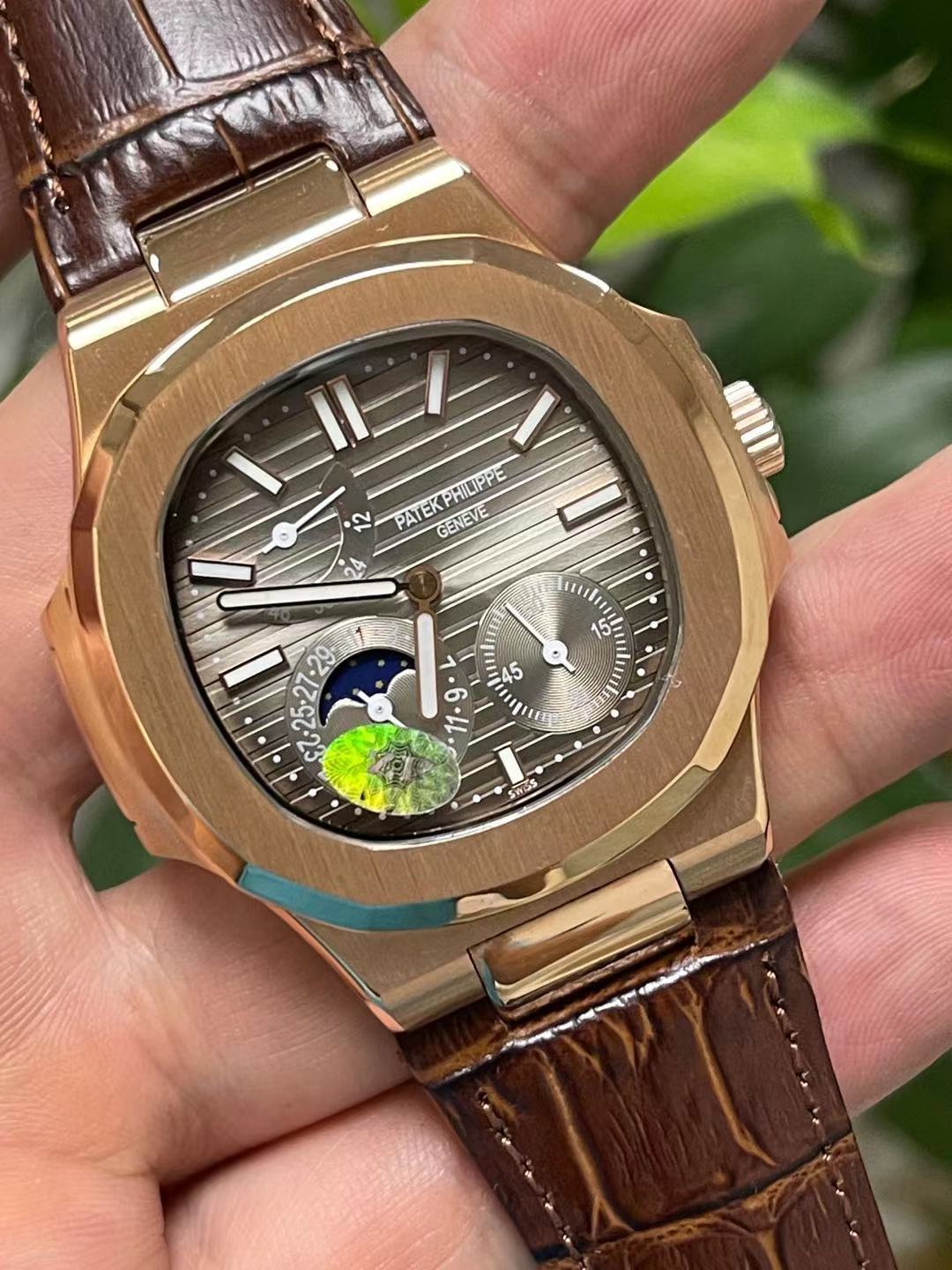 Replica Nautilus 904l Moonphase Stainless Steel Automatic Mechanical Watch 39mm