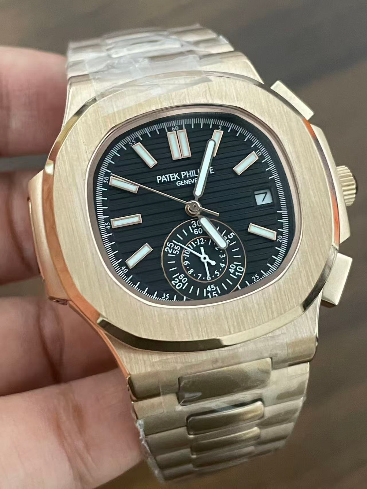 Replica NAUTILUS 5980 904l Stainless Steel Automatic Mechanical Watch 39mm