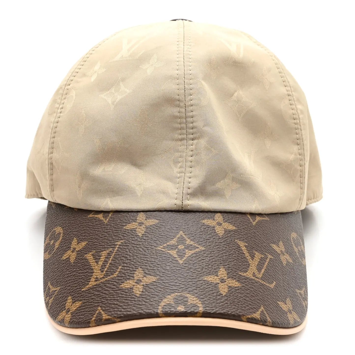 Beige Contrast Brim Baseball Cap-s2 mysite