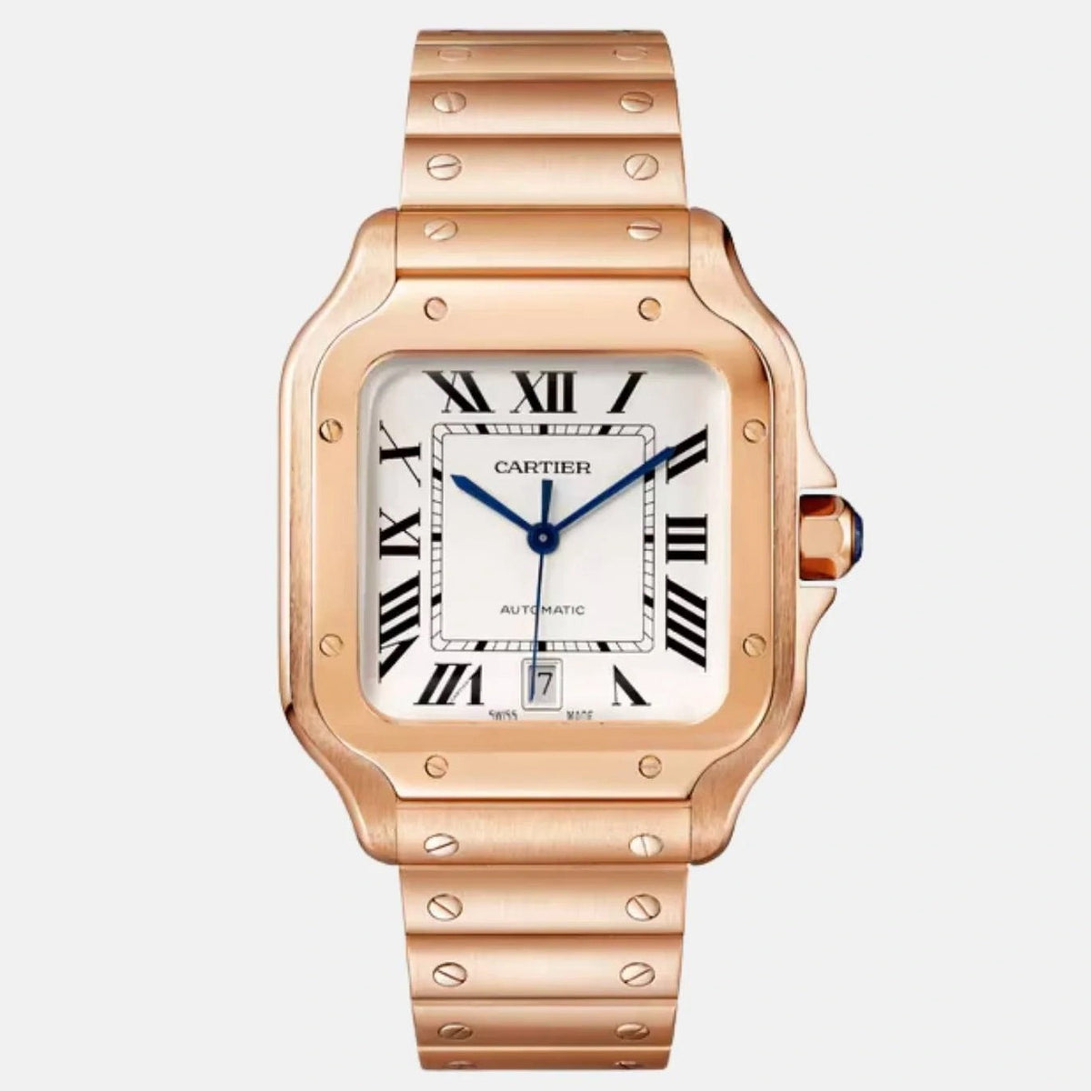 Replica Santos 904l Stainless Steel Automatic Mechanical Watch 39mm/35mm WGSA0007-1