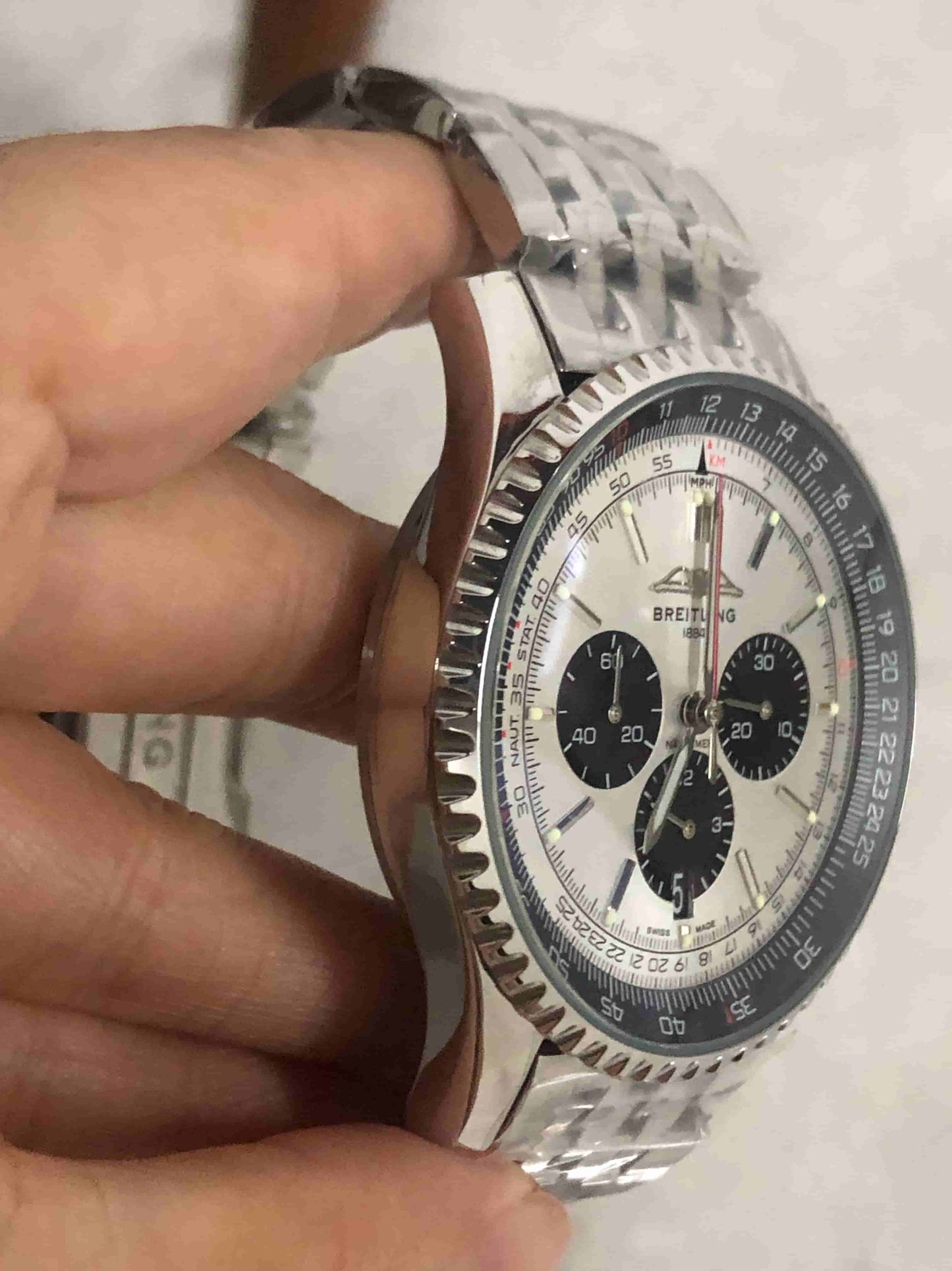 Replica Stainless Steel Japanese Vk63 Quartz Movement Watch BL47