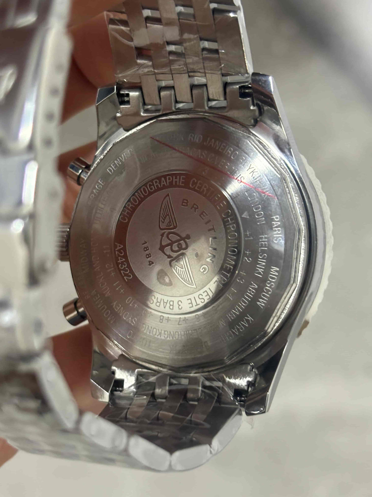 Replica Stainless Steel Japanese Vk Quartz Movement Watch  BL184