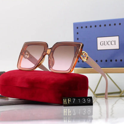 New Square Frame Environmentally Friendly PC Sunglasses 7139s-sss62 mysite