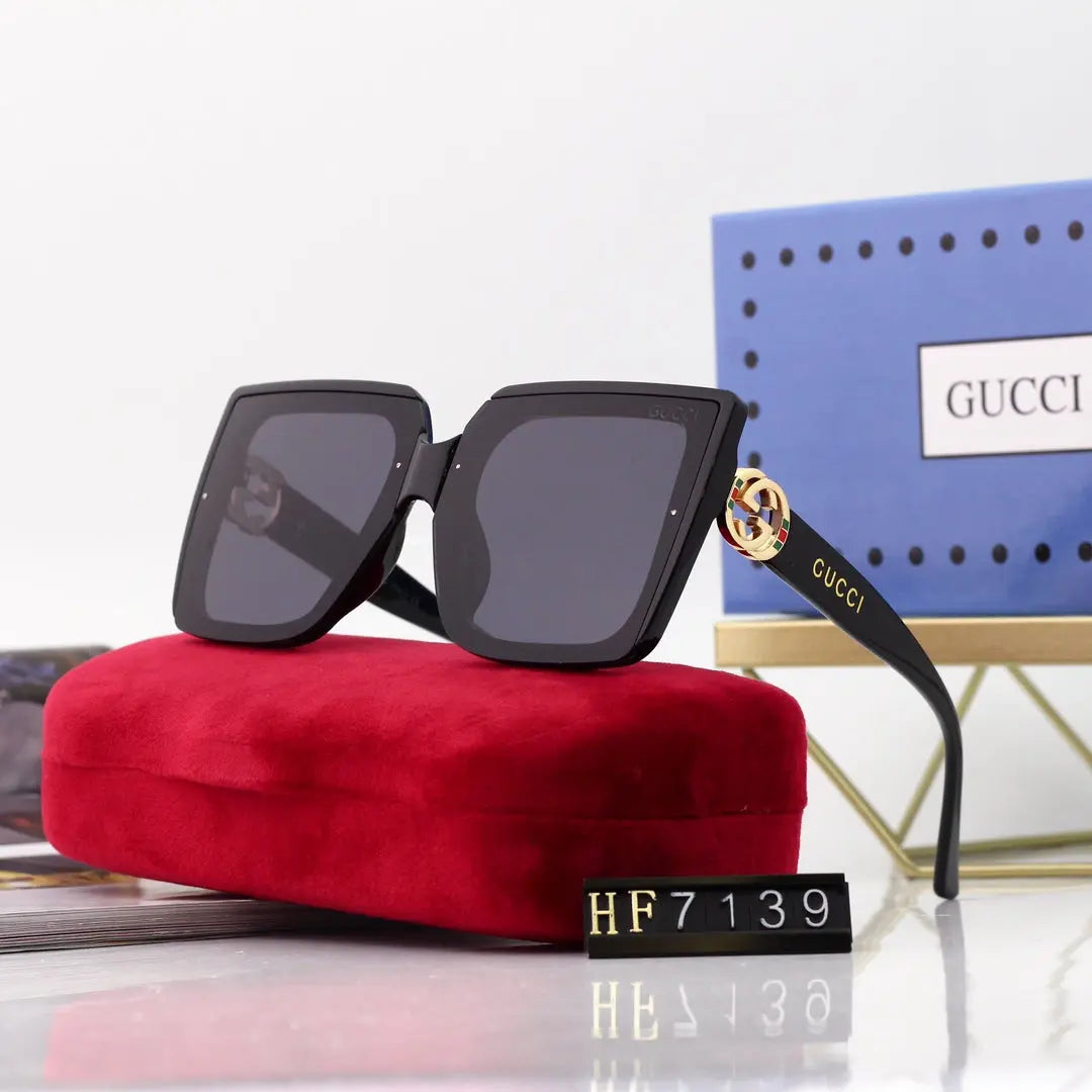 New Square Frame Environmentally Friendly PC Sunglasses 7139s-sss62 mysite