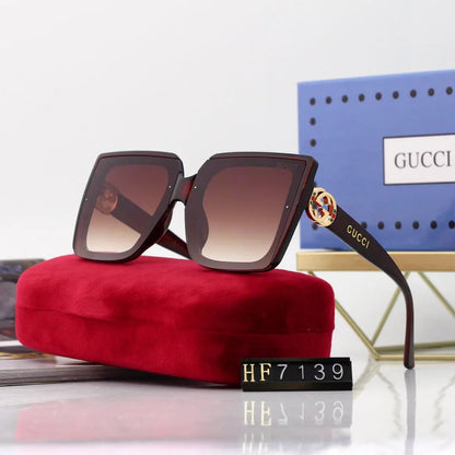New Square Frame Environmentally Friendly PC Sunglasses 7139s-sss62 mysite