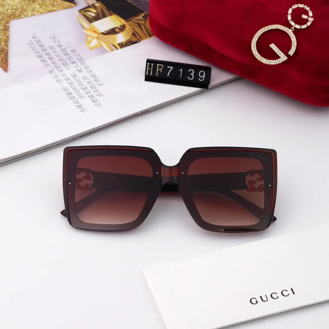 New Square Frame Environmentally Friendly PC Sunglasses 7139s-sss62 mysite