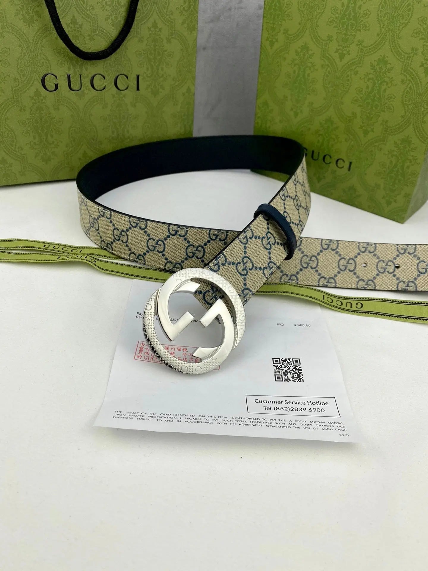 GG Classic Men's Belt Gold Buckle & Silver Buckle-1 mysite