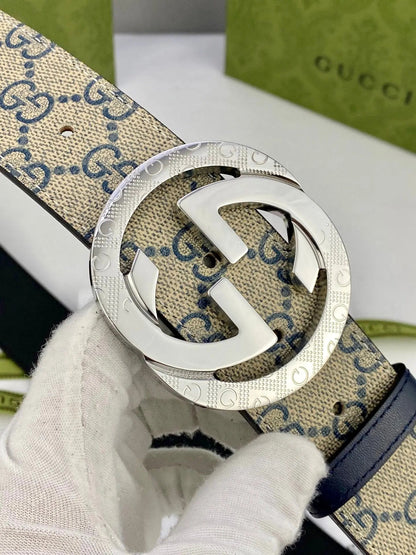 GG Classic Men's Belt Gold Buckle & Silver Buckle-1 mysite