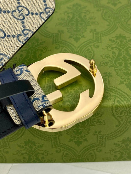 GG Classic Men's Belt Gold Buckle & Silver Buckle-1 mysite