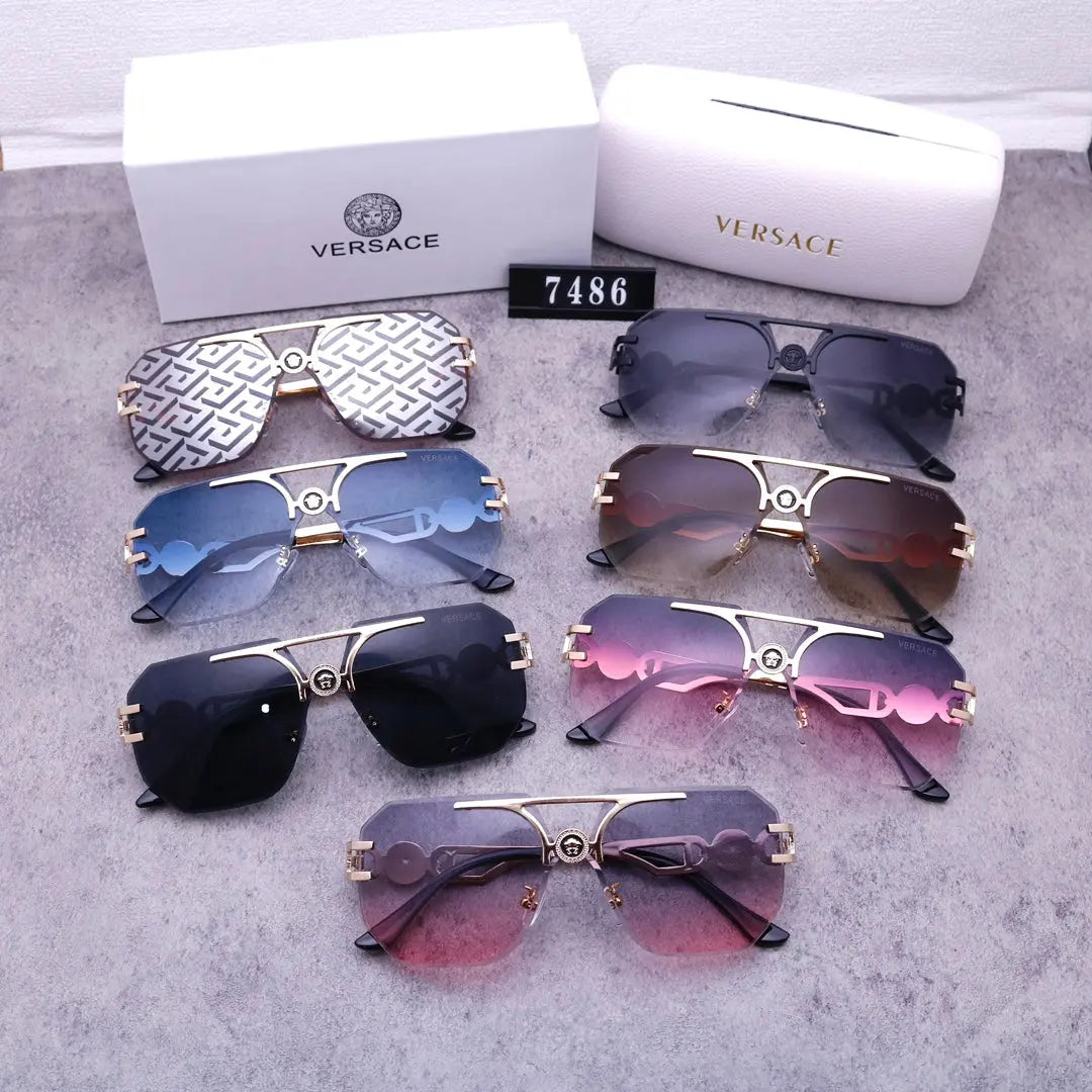 Stylish Medusa Rimless Sunglasses 7486s-sss62 mysite