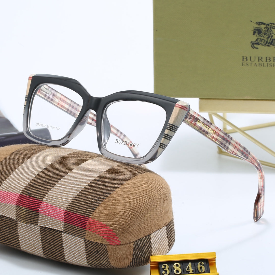 Fashionable Cat Eye Check Glasses-s-88 mysite