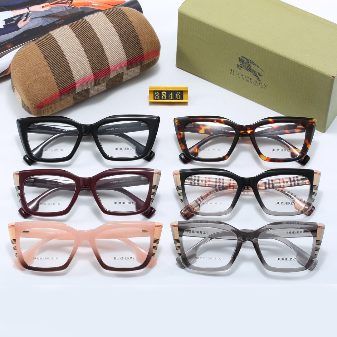 Fashionable Cat Eye Check Glasses-s-88 mysite