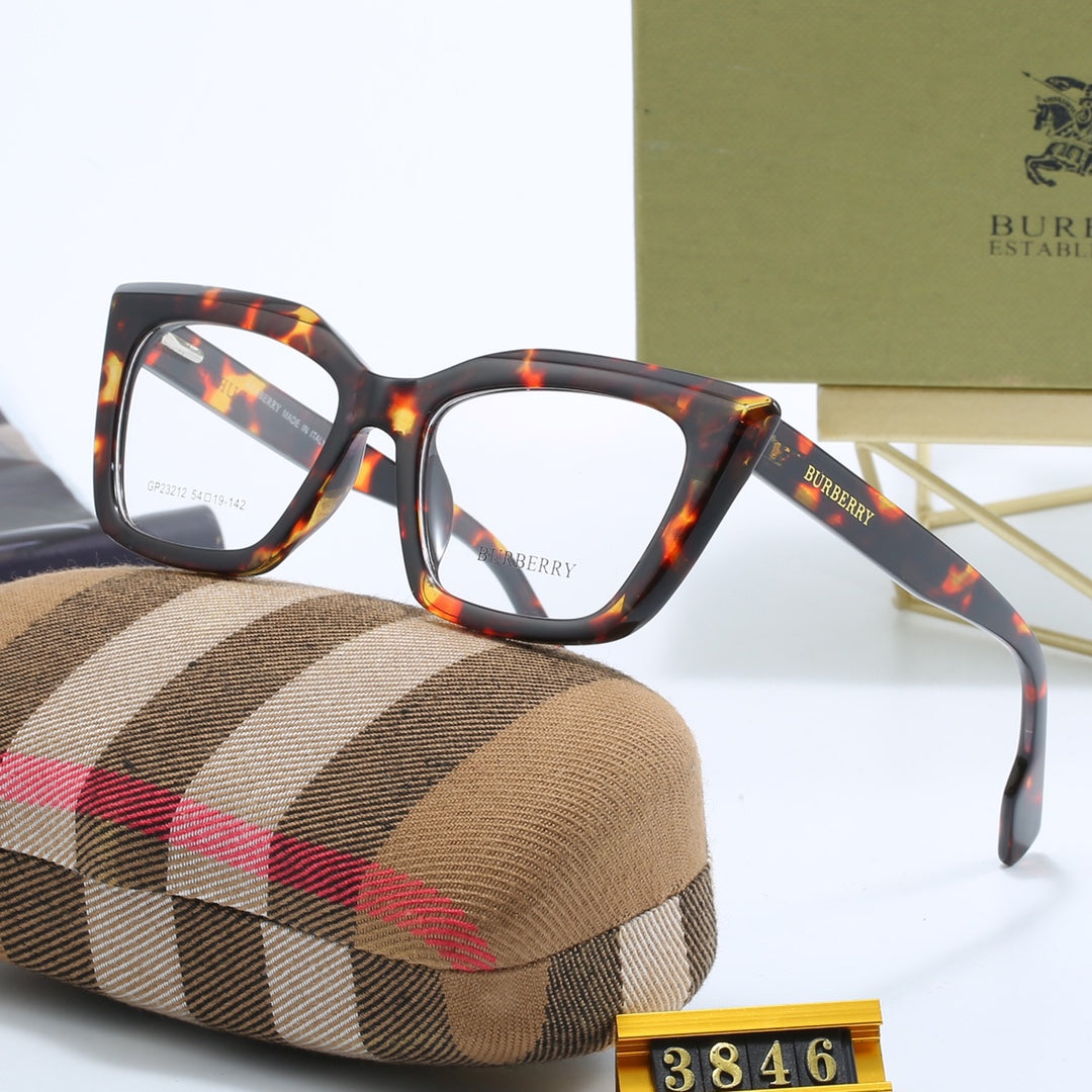 Fashionable Cat Eye Check Glasses-s-88 mysite