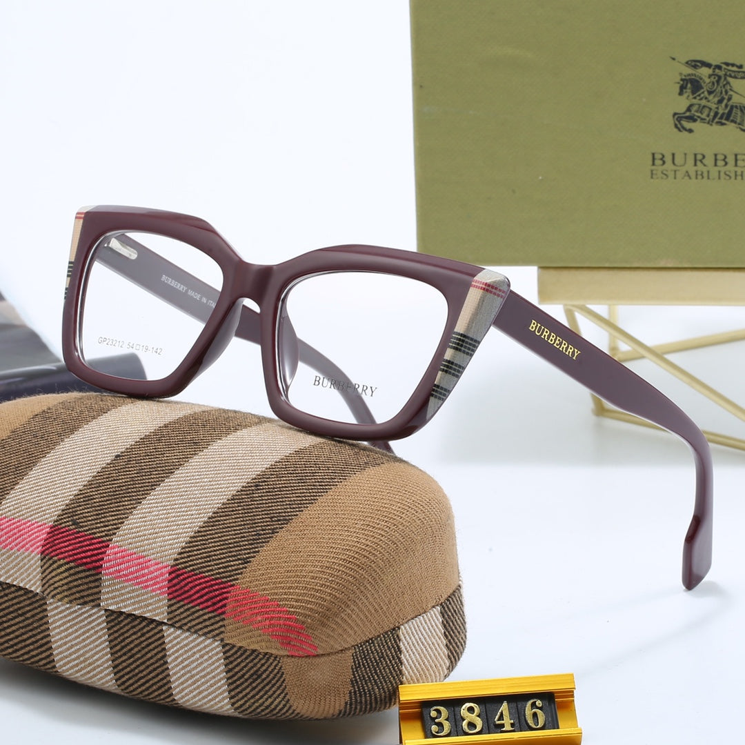 Fashionable Cat Eye Check Glasses-s-88 mysite