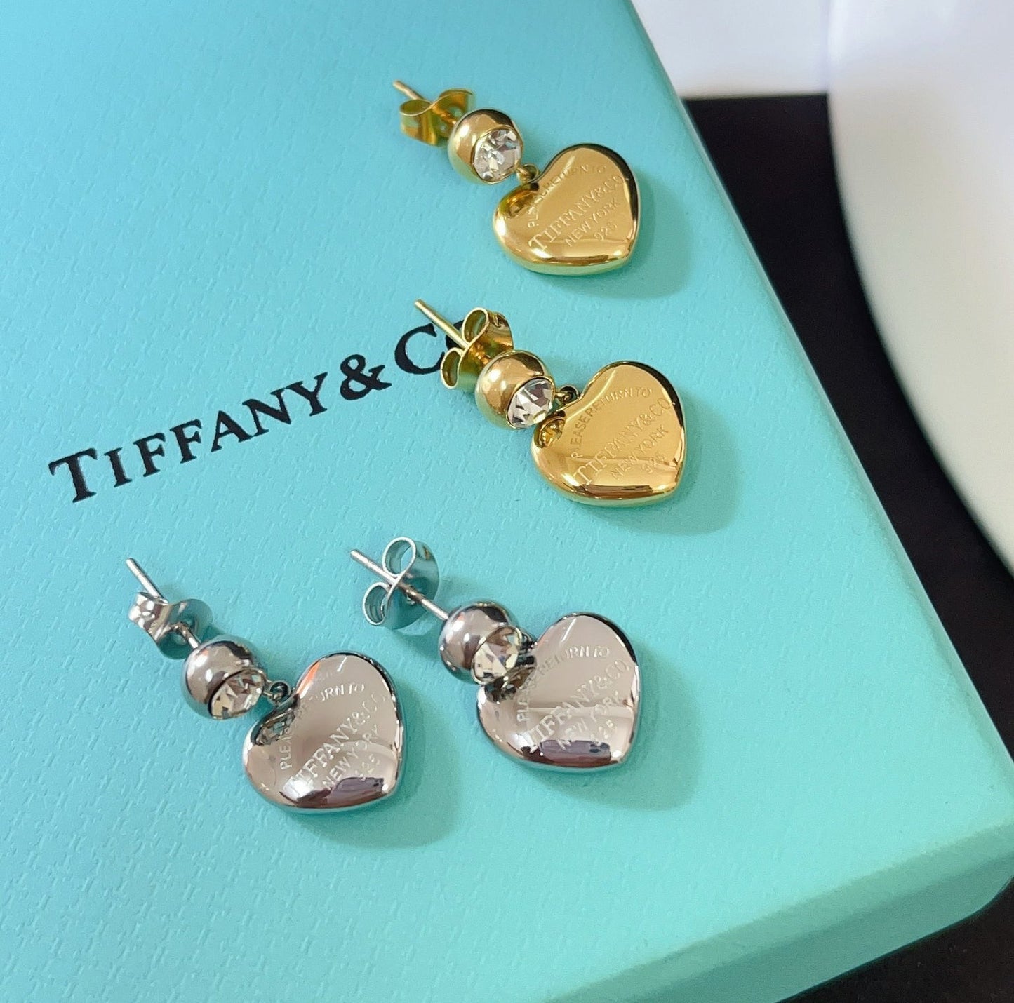 Heart pendant earrings-1 mysite