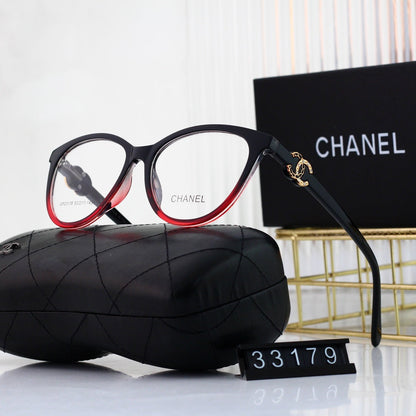 Cat-Eye Diamond Metal Logo Glasses-s-88 mysite