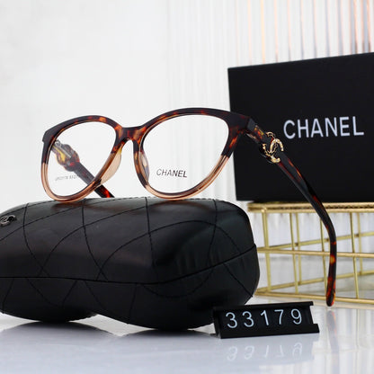 Cat-Eye Diamond Metal Logo Glasses-s-88 mysite