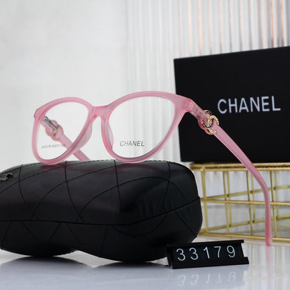 Cat-Eye Diamond Metal Logo Glasses-s-88 mysite
