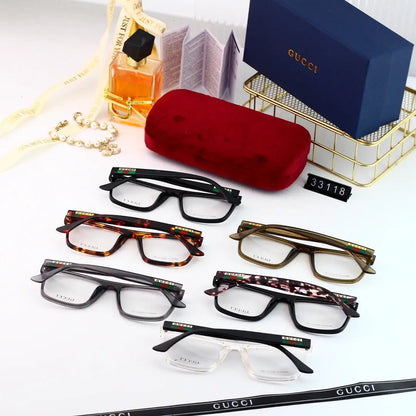 Unisex Fashionable Striped Rim Glasses-s-88 mysite