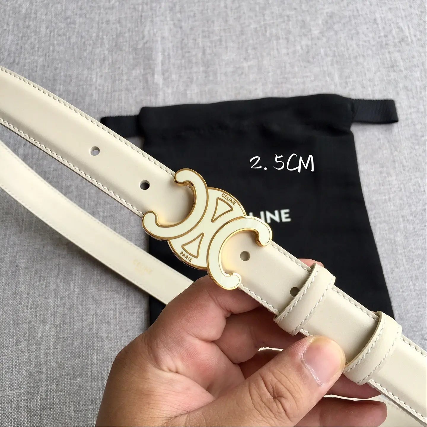 AC Women‘s Leather Belt Triomphe Buckle-1 mysite