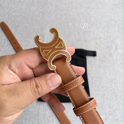AC Women‘s Leather Belt Triomphe Buckle-1 mysite