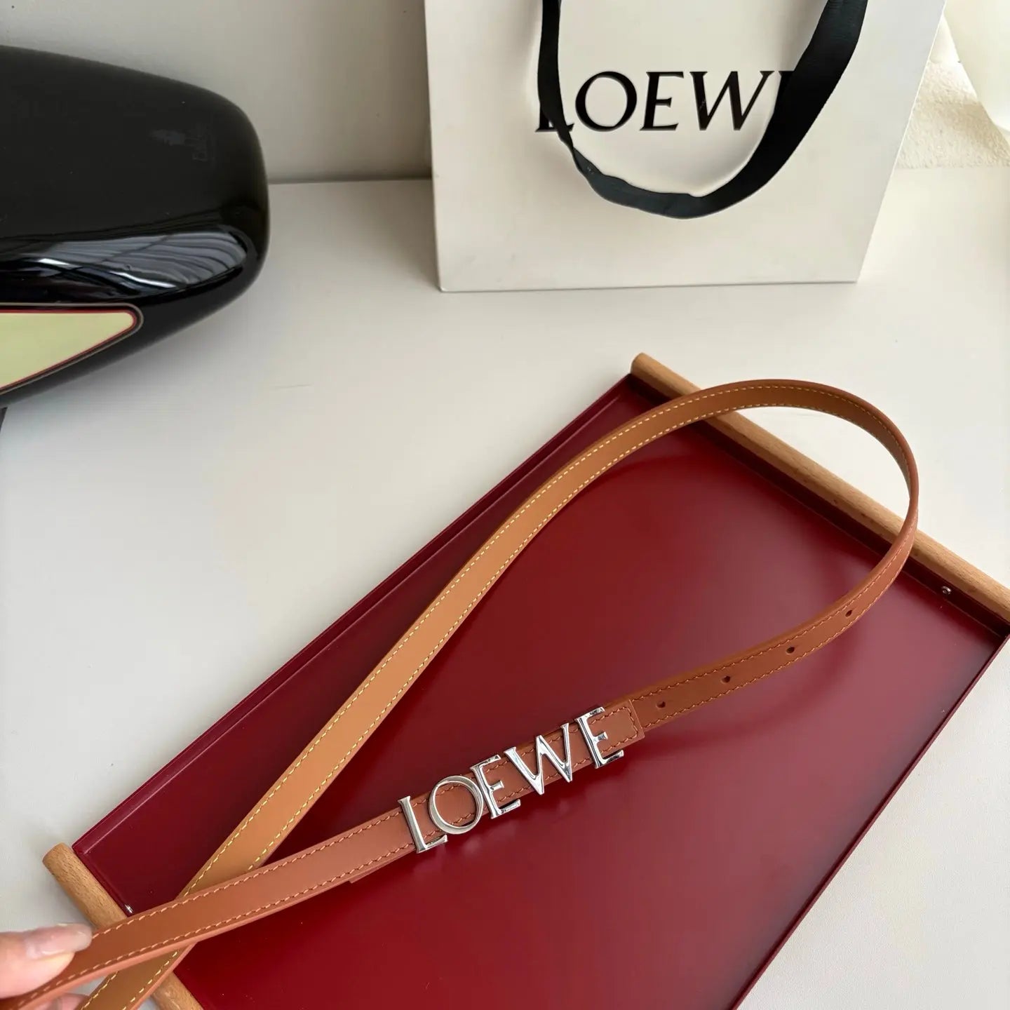 Luxury Women’s Leather Belt Anagram Buckle Classic Dress Waist Belt for Jeans Trousers Coat Casual Formal-1 mysite