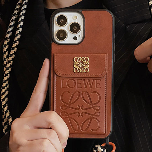 Loe Card Holder Leather iPhone Case mysite