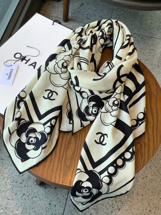 '- 26S SCARF 135 IN CASHMERE AND SILK 306114 mysite