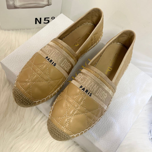 GRANVILLE ESPADRILLE CAMEL BEIGE QUILTED CANNAGE CALFSKIN mysite