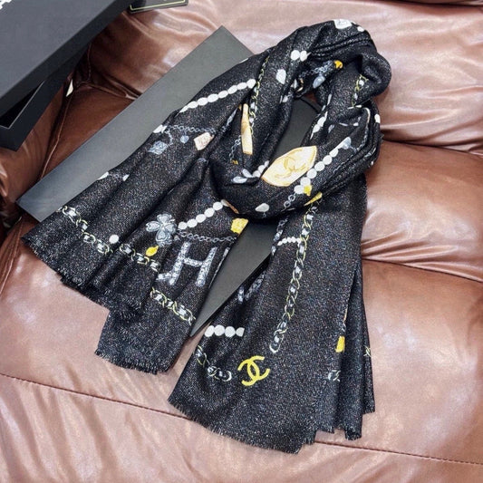 '- 26S SCARF 200 IN CASHMERE AND SILK 307227 mysite