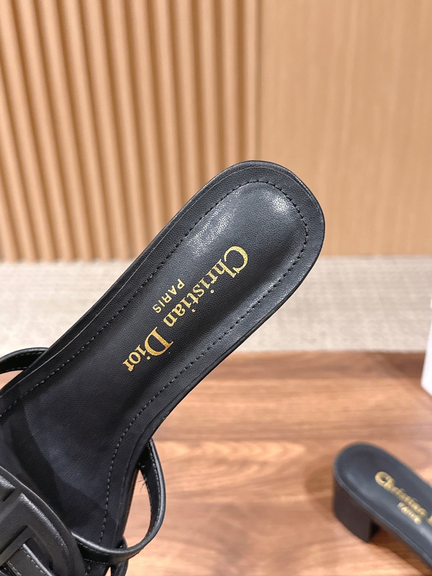 DIOR 26S HEEL SANDALS IN BLACK CALFSKIN STRAPPY mysite