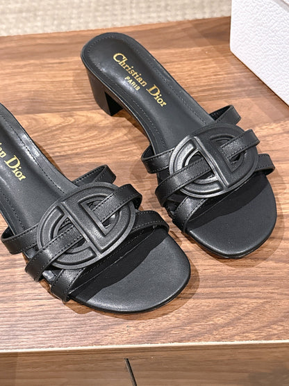 DIOR 26S HEEL SANDALS IN BLACK CALFSKIN STRAPPY mysite