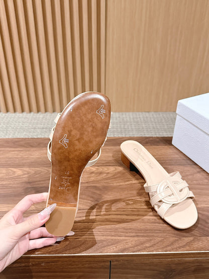 DIOR 26S HEEL SANDALS IN BEIGE CALFSKIN STRAPPY mysite