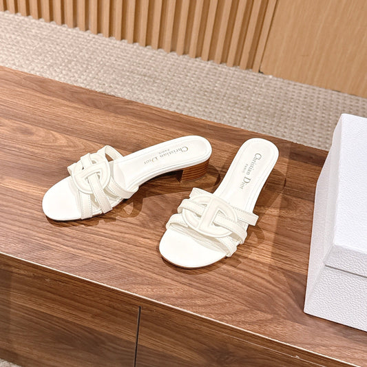 DIOR 26S HEEL SANDALS IN WHITE CALFSKIN STRAPPY mysite