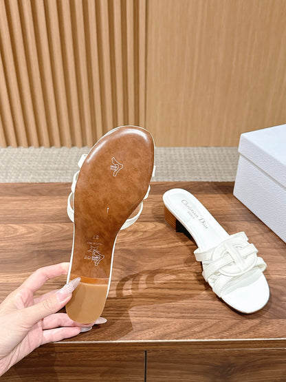DIOR 26S HEEL SANDALS IN WHITE CALFSKIN STRAPPY mysite
