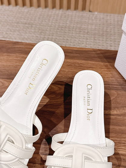 DIOR 26S HEEL SANDALS IN WHITE CALFSKIN STRAPPY mysite