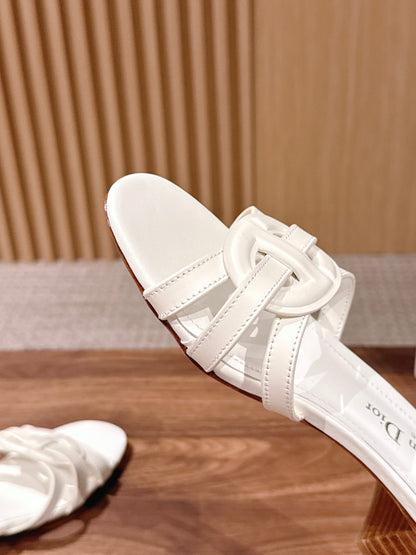 DIOR 26S HEEL SANDALS IN WHITE CALFSKIN STRAPPY mysite