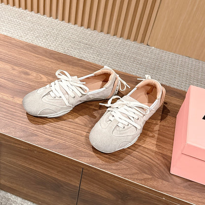 26S LOW TOP SNEAKERS IN LIGHT PINK SUEDE mysite