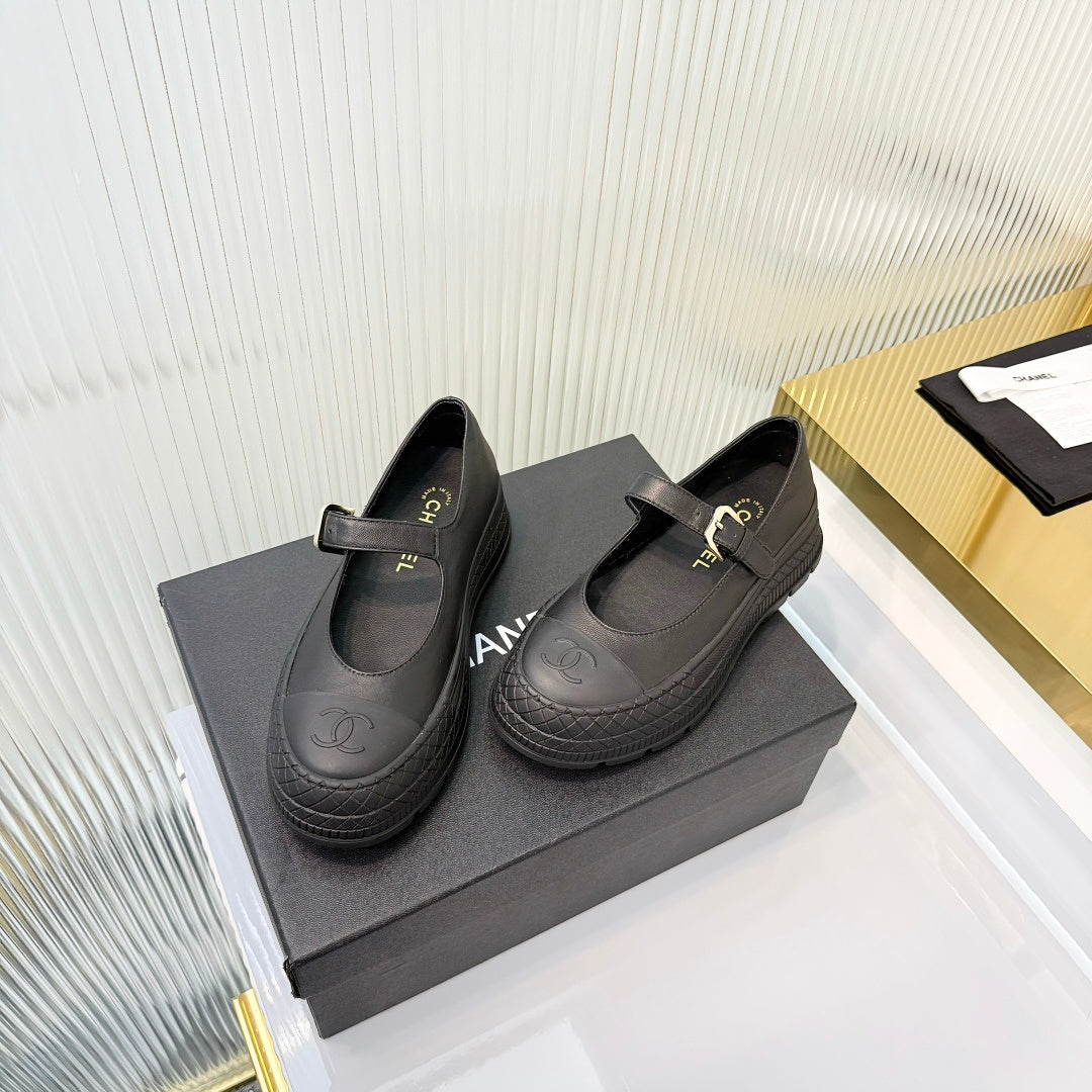 26S PLATFORM MARY JANE SHOES IN BLACK LAMBSKIN mysite